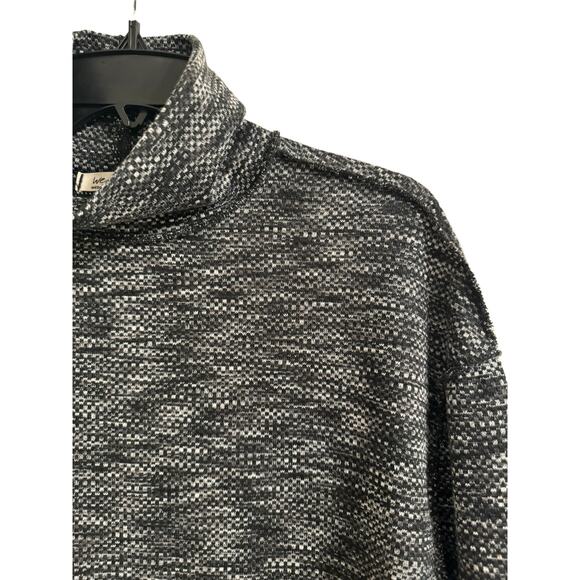 We the Free Sunny Day Night Star Charcoal Gray Turtleneck M Pullover Sweatshirt - Picture 6 of 12